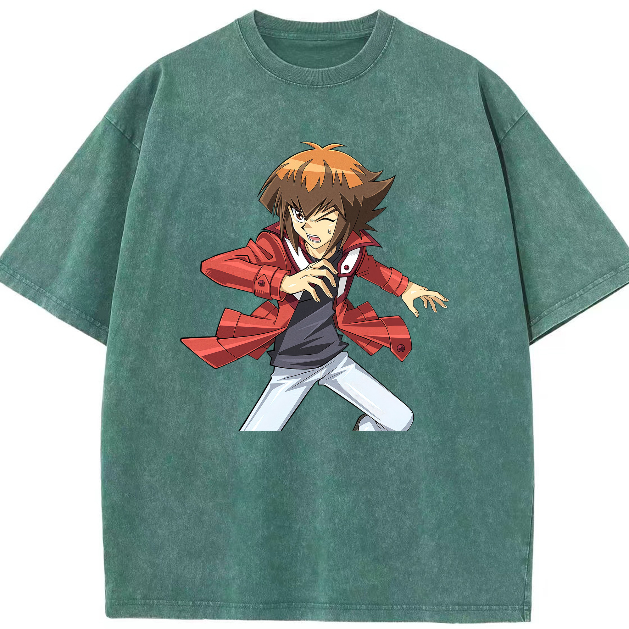 （画像用） 遊☆戯☆王 Yu-Gi-Oh! 綿100% ヴィンテージ風 半袖Tシャツ（フロントプリント）